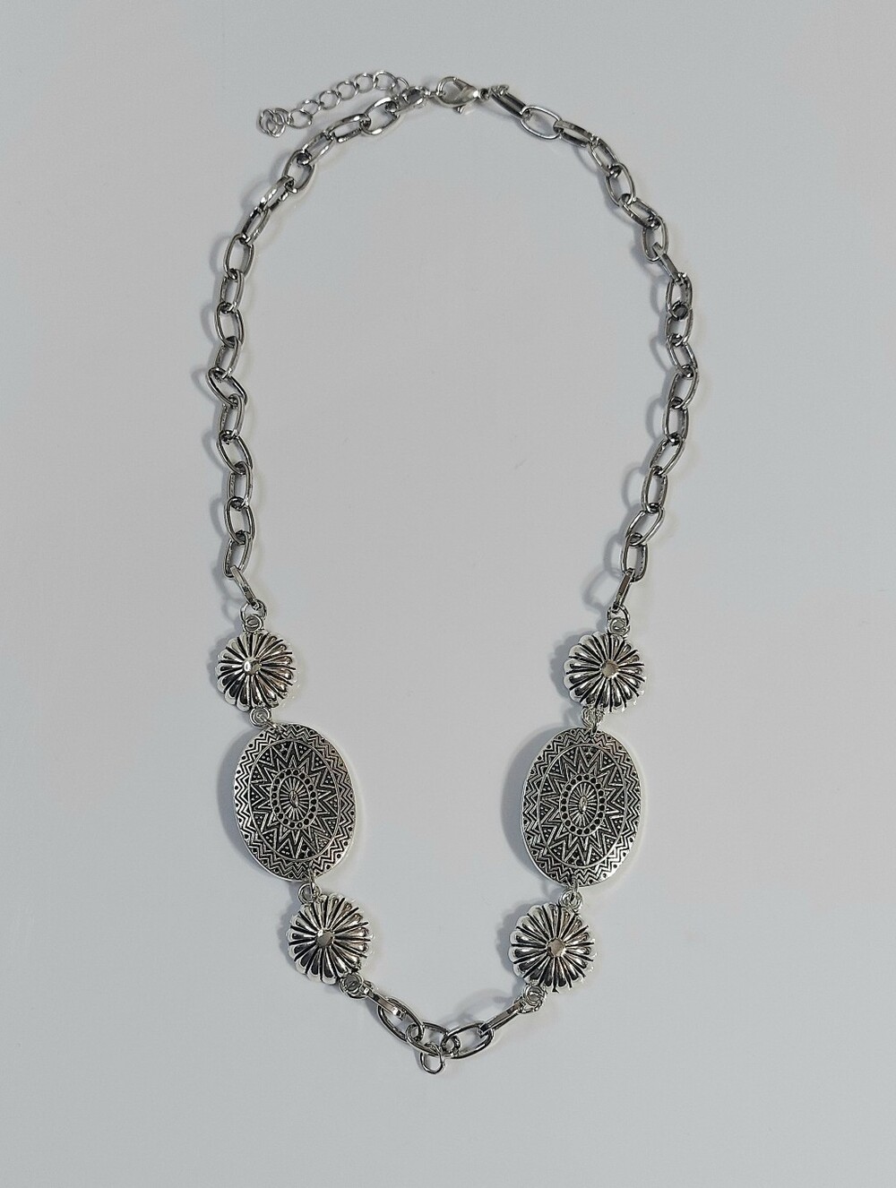 Western-style metal chain statement necklace - Womens jewelry